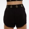Shining Perforated Black Shorts &mdash; photo 29 &mdash; Queen Gym