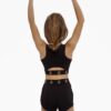 Shining Perforated Black Shorts &mdash; photo 33 &mdash; Queen Gym