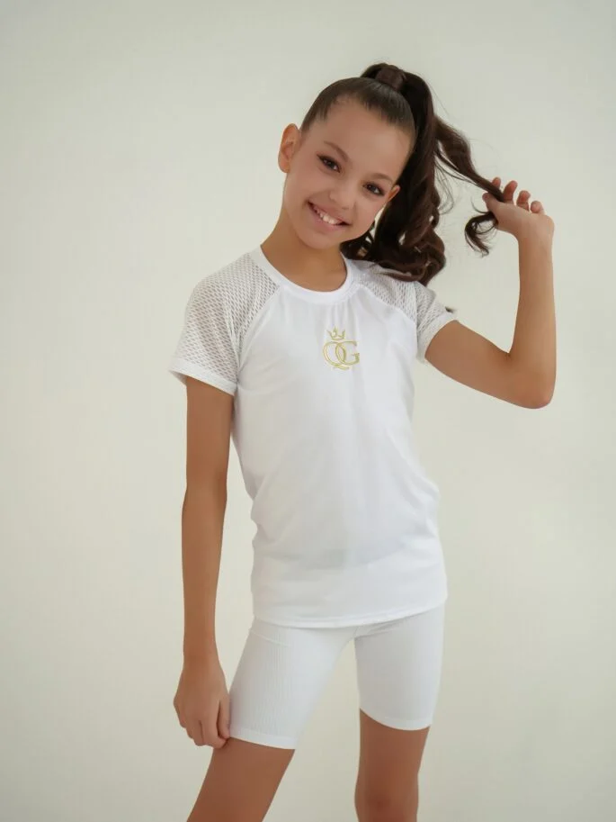Flower White T&mdash;shirt - photo 1 &mdash;Queen Gym