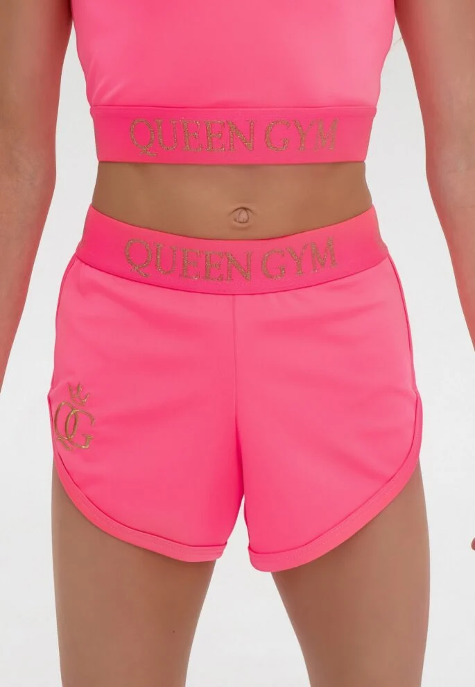 粉红色珊瑚双短裤-照片1 &mdash;Queen Gym